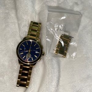 Tory Burch Collins Chronograph Gold-tone Blue face